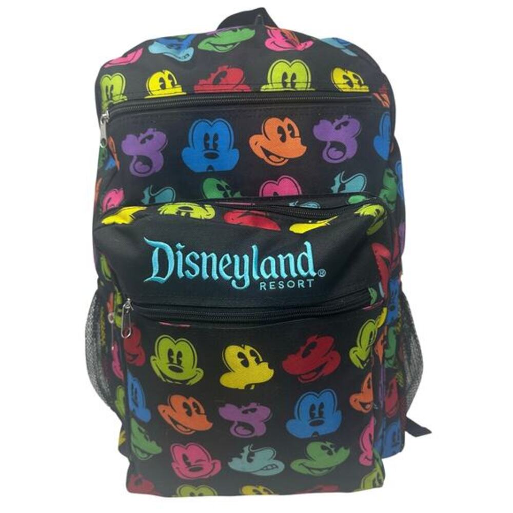 NWOT Disneyland Resort Exclusive Rainbow Silhouette Face Mickey Mouse Backpack